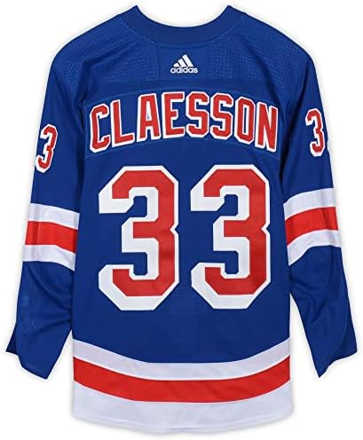 Fredrik Claesson New York Rangers Oyunu-2018-19 NHL Sezonundan İkinci el 33 Mavi Set 2 Forması-58 Beden-Oyun Kullanılmış