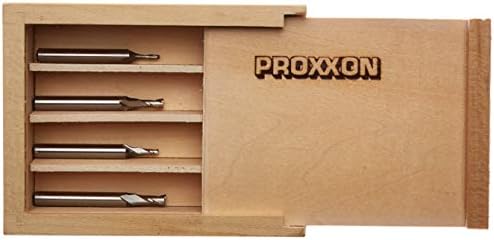 Proxxon 24610 4 parça freze seti (2, 3, 4 ve 5mm), Gümüş