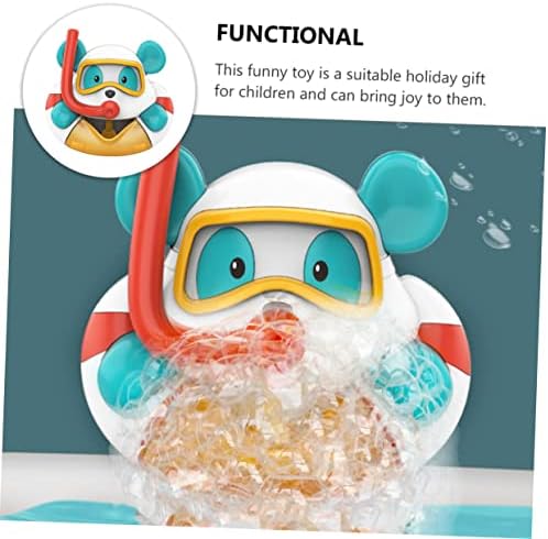 Toyvıan Ayı Kabarcık Oyuncak Bebek Banyo Oyuncakları Çocuklar için Banyo Setleri Banyo oyuncak seti El Kabarcık Üfleyici