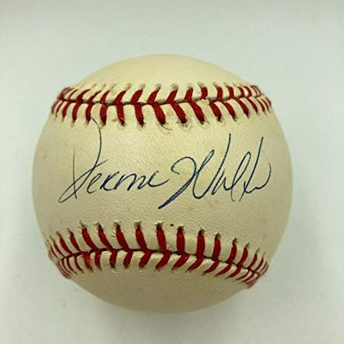 Jerome Walton İmzalı Resmi Ulusal Beyzbol Ligi-İmzalı Beyzbol Topları İmzaladı