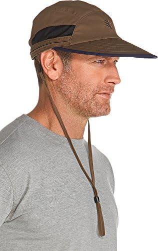 Coolibar UPF 50 + Erkek Caleb Dönüştürülebilir Balıkçı Şapkası - Güneşten Koruyucu