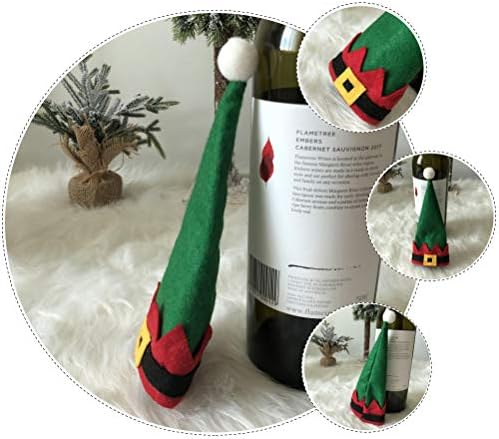LIOOBO 6 Adet Nefes Sofra Çanta Masa Torbalar Saklama Torbaları Noel Dekorasyon Yaratıcı Aksesuarları (Elf Tarzı)