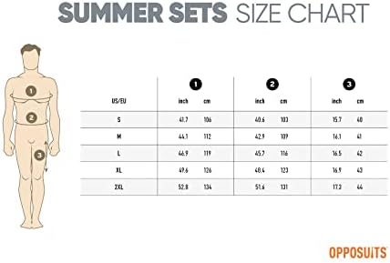 Opposuits Summer Combo's-Erkek İki Parçalı Eşleştirme Seti-Plaj Mayo-Gömlek ve Kısa Dahil