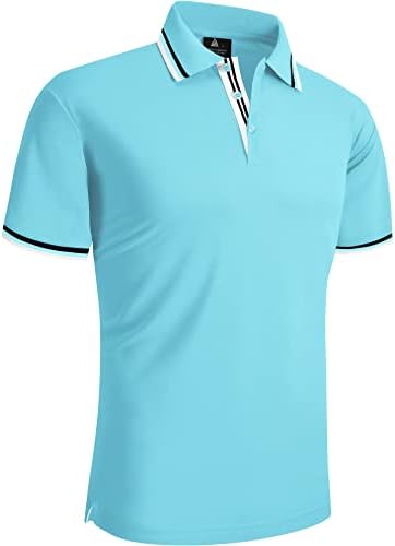 LLdress polo gömlekler Erkekler için Rahat Kısa Kollu Yaz Nem Esneklik golf gömlekleri