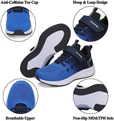 RUMPRA Erkek Kız Koşu Ayakkabıları Çocuklar Hafif Nefes Kayış Atletik Yürüyüş Sneakers