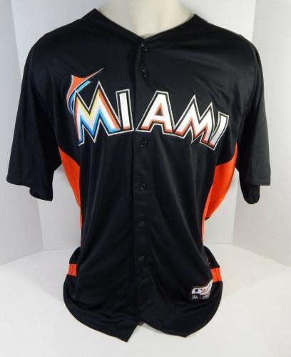 2012-13 Miami Marlins Chase Patterson 41 Oyun Kullanılmış Siyah Forma ST BP 48 637 - Oyun Kullanılmış MLB Formaları