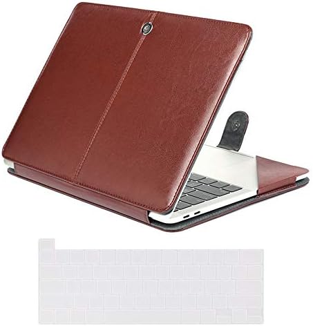 Se7enline MacBook Pro 16 inç Kılıf ile Uyumlu Model A2141 2019/2020/2021 PU Deri kitap Kılıfı Kol Taşıma Kapak Folio