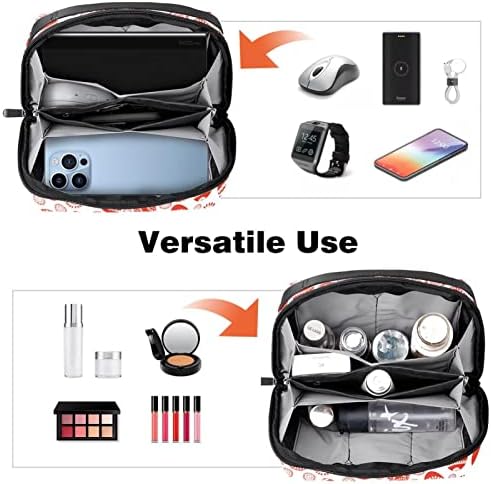 Taşıma çantası Seyahat kılıf çanta USB kablo düzenleyici Cep Aksesuar Fermuar Cüzdan, Paskalya Yumurtaları Vintage