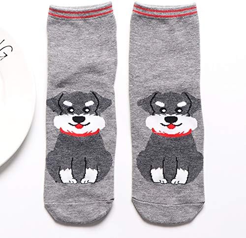 Ymeter 5 Pairs Köpekler Sevimli kadın Uzun Spor Yavru Çorap Bayanlar Güzel Komik Kızlar Hayvan Eğlenceli Rahat Ayak