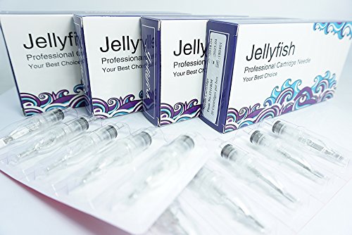 JellyfishPro Profesyonel Tek Kullanımlık 12 Standart (RM) Dövme İğne Kartuşu Kavisli Magnum 20 Adet (1205RM)