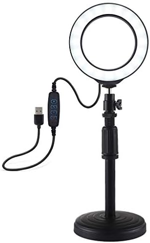 tripod ile ışık ışık hücresi halka LED USB 16Cm telefon tutucu standı modları 3 kamera ve fotoğraf aksesuarları tekerlekli