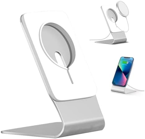 MagSafe Şarj Cihazı için Telefon Standı, Alüminyum Masa Telefonu Standı Tutucu, iPhone için Kablosuz Şarj Tutucu Dock