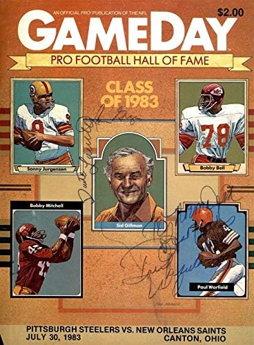 Lou Groza Paul Warfield Dante Lavelli İmzalı Dergi Sayfası Fotoğraf İmzası 53567-İmzalı NFL Dergileri