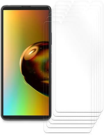 kwmobile 6 Set Ekran Koruyucuları ile Uyumlu Sony Xperia 10 IV Ekran Koruyucu Crystal Clear Ekran Filmi Paketi Telefon
