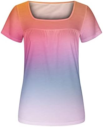 Comigeewa Genç Kızlar Salonu T Shirt Sonbahar Yaz Kısa Kollu 2023 Sevgiliye Boyun Çizgisi Pamuk Grafik Bluz Tshirt