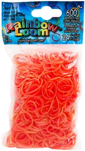 Rainbow Loom ® Jelly Koleksiyonu: 24 adet C Klipsli Şeffaf Lastik Bantlar (600 Adet)