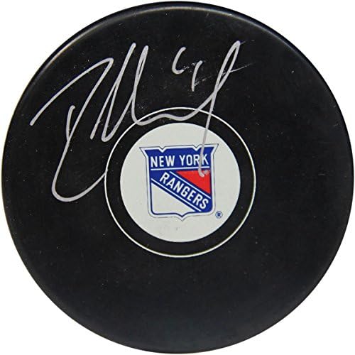 Rick Nash İmzalı New York Rangers Diski Gümüş İmza Steiner COA Hologram İmzalı NHL Diskleri