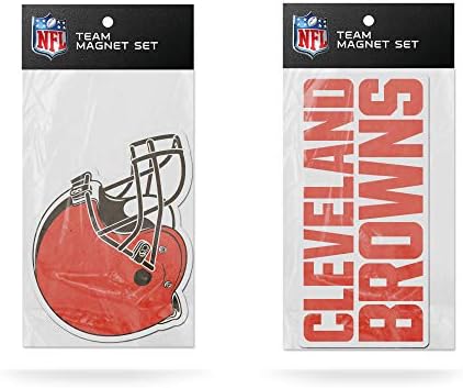 NFL Cleveland Browns 2'li Kalıp Kesim Takım Logosu Mıknatıs Seti