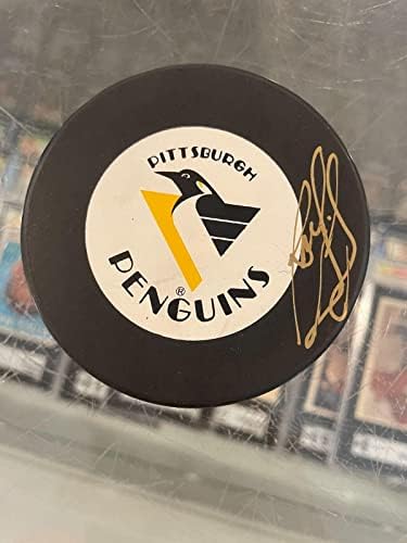 Ron Francis Pittsburgh Penguins İmzalı Hokey Diski Nice Jsa Ll17798 - İmzalı NHL Diskleri