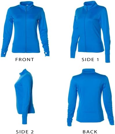 Kadınlar için Küresel Boş Atletik Egzersiz Ceketleri, Koşu, Yoga ve Spor için Tam Fermuarlı Ceket