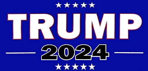 Trump 2024 Mavi Vinil Çıkartma tampon çıkartması