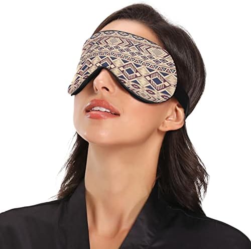 Hint desen uyku maskesi kadın erkek pürüzsüz rahat ışık engelleme göz maskesi gece körü Körüne seyahat için ayarlanabilir