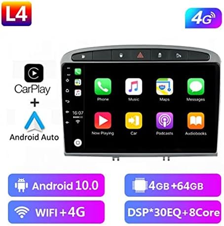 TRLOVE araba Ekran 4G + 64G Android 10 Araba Radyo GPS RDS DSP Multimedya Oynatıcı Peugeot 408 ile uyumlu Peugeot