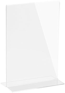 Beryland Akrilik Tabela Tutacağı - 5 x 7 inç - Yan Kesici Uç, 10'lu Tabela Tutacağı Paketi (10'lu Kutu)
