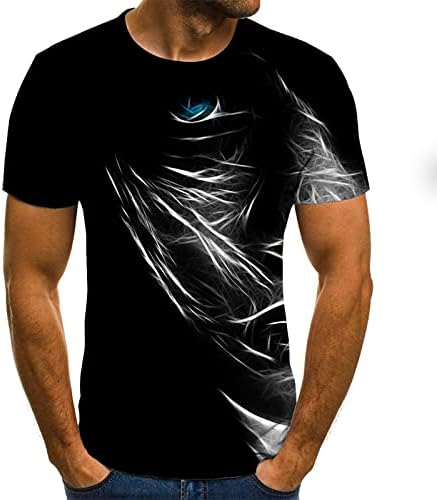 2023 Yaz erkek Tees Casual Retro Sıkıntılı baskılı tişört Vintage O-boyun Kısa Kollu Gömlek Üst Yenilik Bluzlar