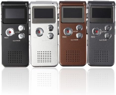 Çalmak şarj edilebilir 8GB 650HR Dijital ses Kaydedici MP3 Çalar renk Gümüş