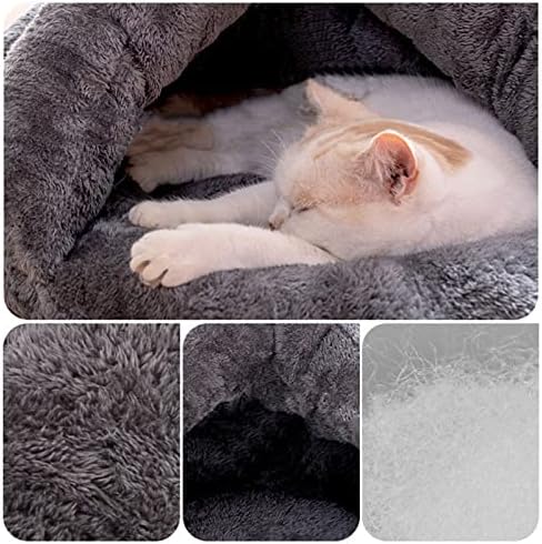 LÜZHONG Kedi Uyku Tulumu peluş hayvan Yatak Pet Çadır Mağara Yatak Rahat Erteleme Mat için Kış Evcil Kediler Küçük