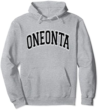 Oneonta NY New York Üniversite Tarzı Siyah Metin svetşört
