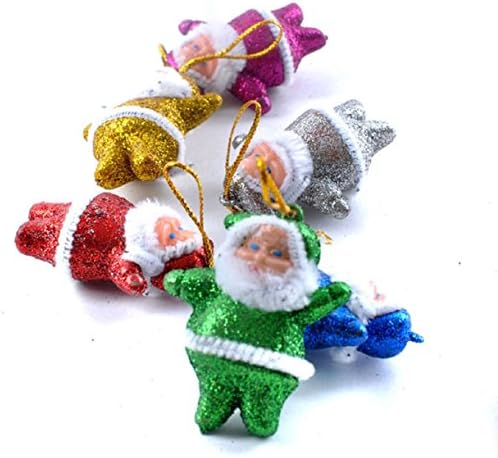 Lookatool 6 ADET Renkli Noel Noel Baba Parti Süsler Noel Ağacı Asılı Dekorasyon