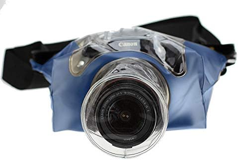 Navitech Mavi DSLR SLR Su Geçirmez Sualtı Konut Case / Kapak Kılıfı Kuru Çanta ile Uyumlu Nikon D3300