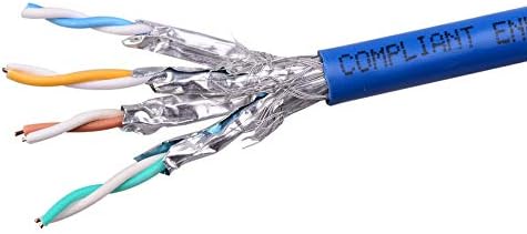 Kablo Sorunları Snagless Uzun Cat6 Ethernet Kablosu (Cat6 Kablosu, Cat 6 Kablosu) Mavi renkte 75 ft ve Cat6A (SSTP,
