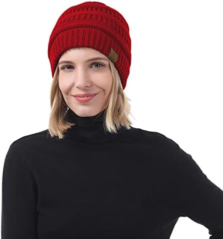 Zando Kasketleri Kadınlar Sıcak Kış Bere Kadınlar için Kalın Yumuşak Şapka örgü şapkalar Kadınlar için Hımbıl Kap