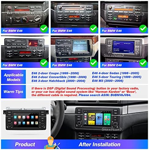 Araba Radyo Stereo Bluetooth Medya Oynatıcı GPS WİFİ Arka Kamera için BMW 3 E46 323ci 325ci 330ci 318i 328i 330xi