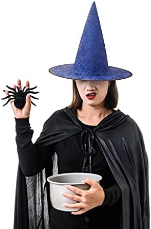 Bayan modası Sevimli Büyük Kenarlı cadı şapkaları Örme Düz Renk kova kapağı Cadılar Bayramı Partisi için