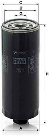 Mann-Fılter W 735/1 Döner Yağ Filtresi