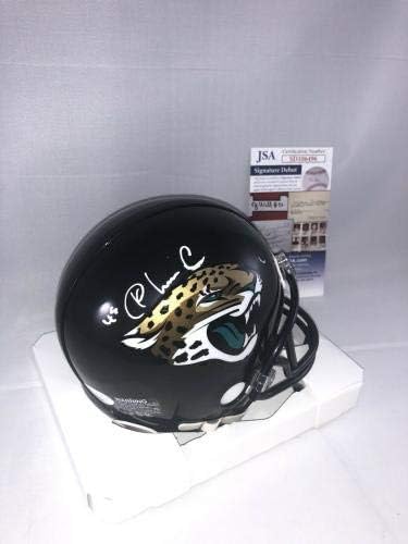 K'lavon Chaisson İmzalı Jacksonville Jaguars Mini Kask Jsa İmzalı NFL Mini Kasklar