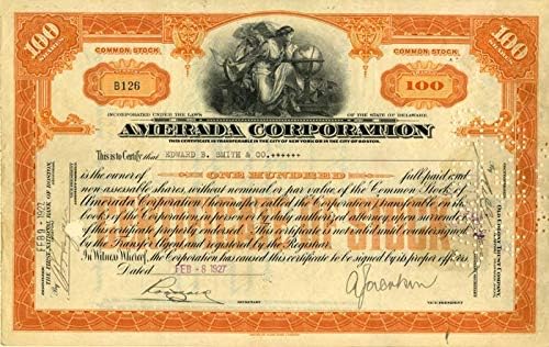 Amerada Corporation - Hisse Senedi Sertifikası