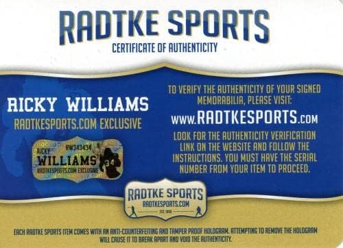 Ricky Williams, Miami Dolphins Speed NFL Mini Kaskını” Split Blunts, Not Carries Yazılı İmzalı NFL Mini Kasklarla