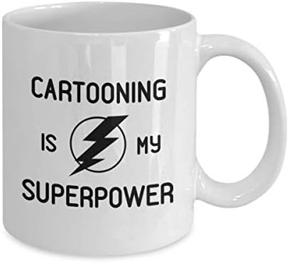 Karikatür Benim Süper Güç Kahve Kupa Karikatürist İş Arkadaşı Fiend Hediye Hobi seyahat tipi kupa Mevcut