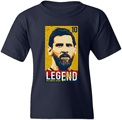 Leo Barcelona 10 Futbol Veda Sonu Gençlik Tee Gençlik T-Shirt