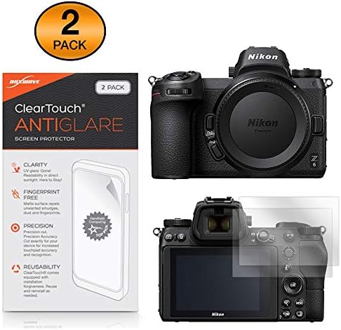 BoxWave Ekran Koruyucu Nikon Z6 ile Uyumlu (BoxWave tarafından Ekran Koruyucu) - ClearTouch Parlama Önleyici (2'li