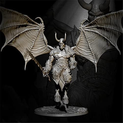 Rısjc 1/24 Fantezi Cehennem Prens Savaşçı Reçine Modeli Minyatür Kiti, Demonte ve Boyasız Döküm Asker Bileşenleri