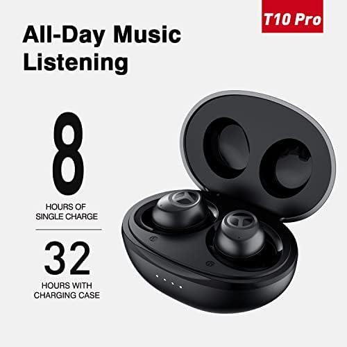 TRANYA T10 Pro Kablosuz Kulaklıklar Bluetooth 5.3, Premium Derin Baslı 12mm Sürücü, Kablosuz Şarj, IPX7 Su Geçirmez,