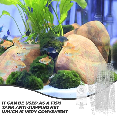 balacoo 2 Takım Kaçış Uygun Kaçış Geçirmez Balık Ekran Değiştirme Hava Kapağı Tankı Teraryum Geçirmez Net Örgü Akvaryum