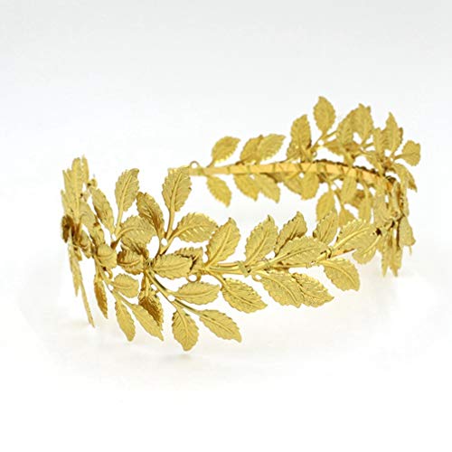 ıfundom Yunan Roma Defne Yaprağı Altın Defne Yaprakları saç tacı Kostüm Aksesuarları Bayan Yaprak Kafa Bandı Saç Tarak
