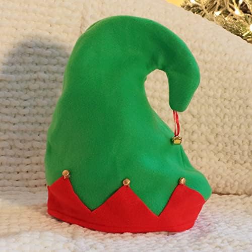 Sevimli Noel Elf dokulu şapka Jingle Bells Noel Tatili için parti şapkaları unisex Hediyeler Kostüm Aksesuarları Çocuklar